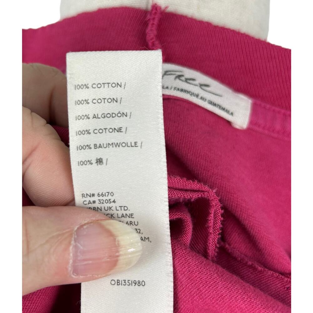 We The Free 100% Cotton Clover Puff Sleeve Crew Neck 3/4 Sleeve Top Size XS EUC - Picture 4 of 5
